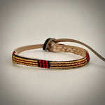 Armband gold/red&black