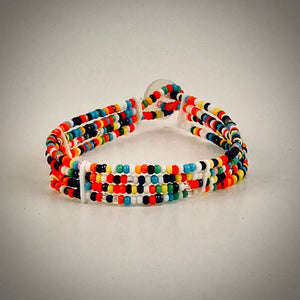 Massai-Armband mit Knopf / multicolor