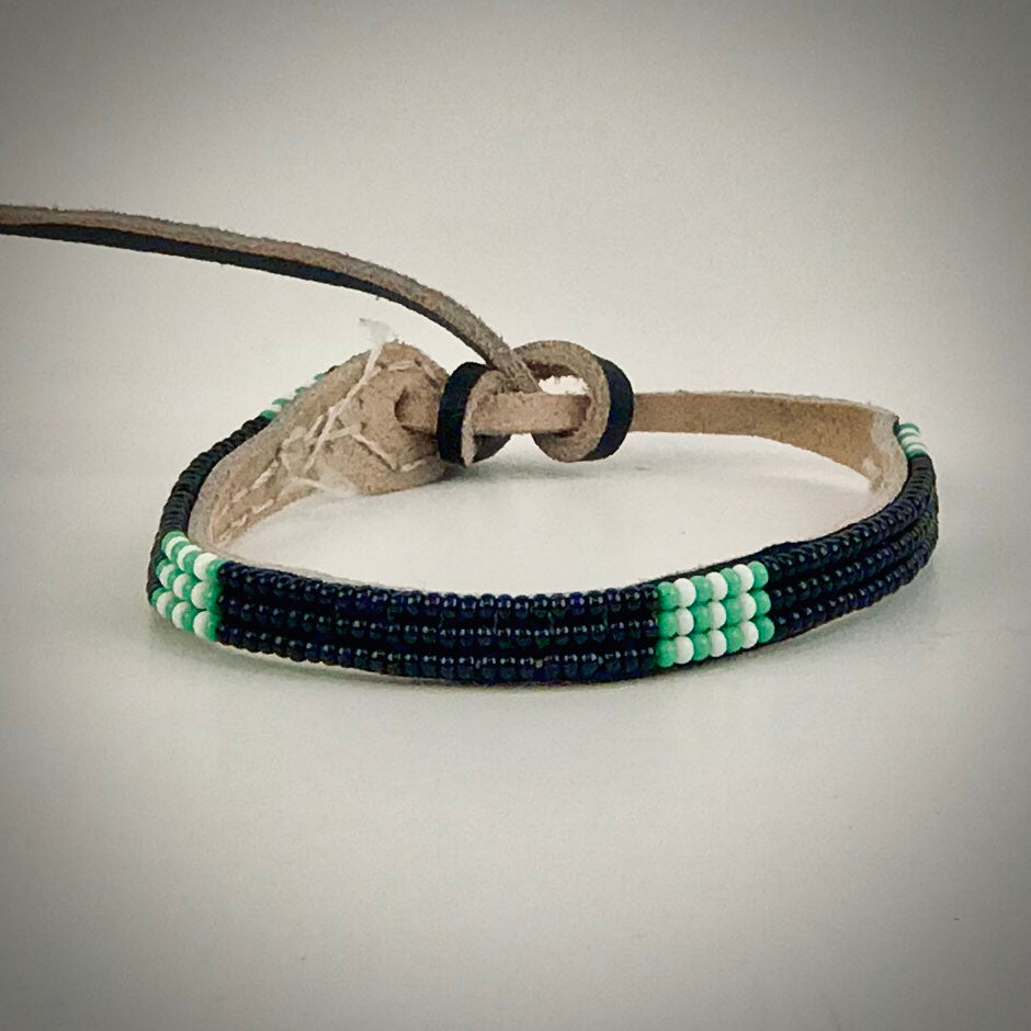 Armband black/white&green