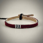 Armband brown/white&black