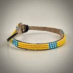 Armband yellow/white&light blue