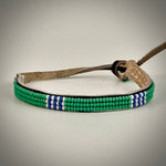 Armband light green with white/dark blue