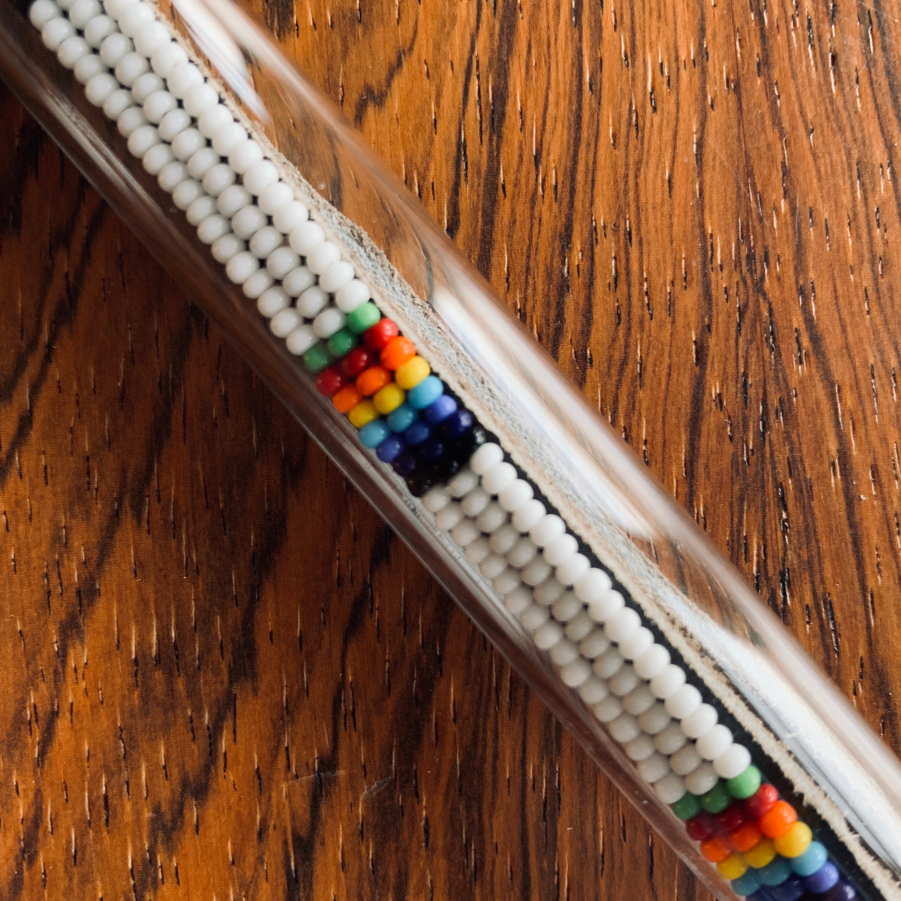 Armband white/rainbow