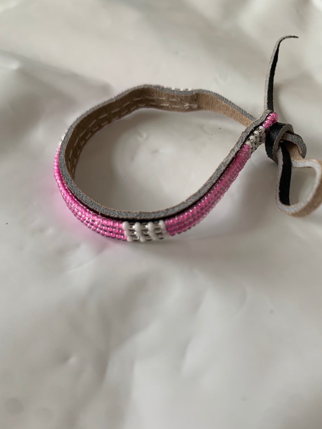 Armband pink/white&silver
