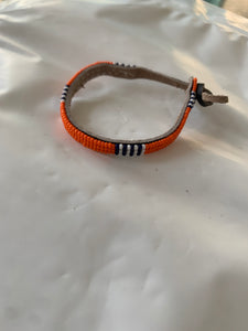 Armband orange/white&dark blue