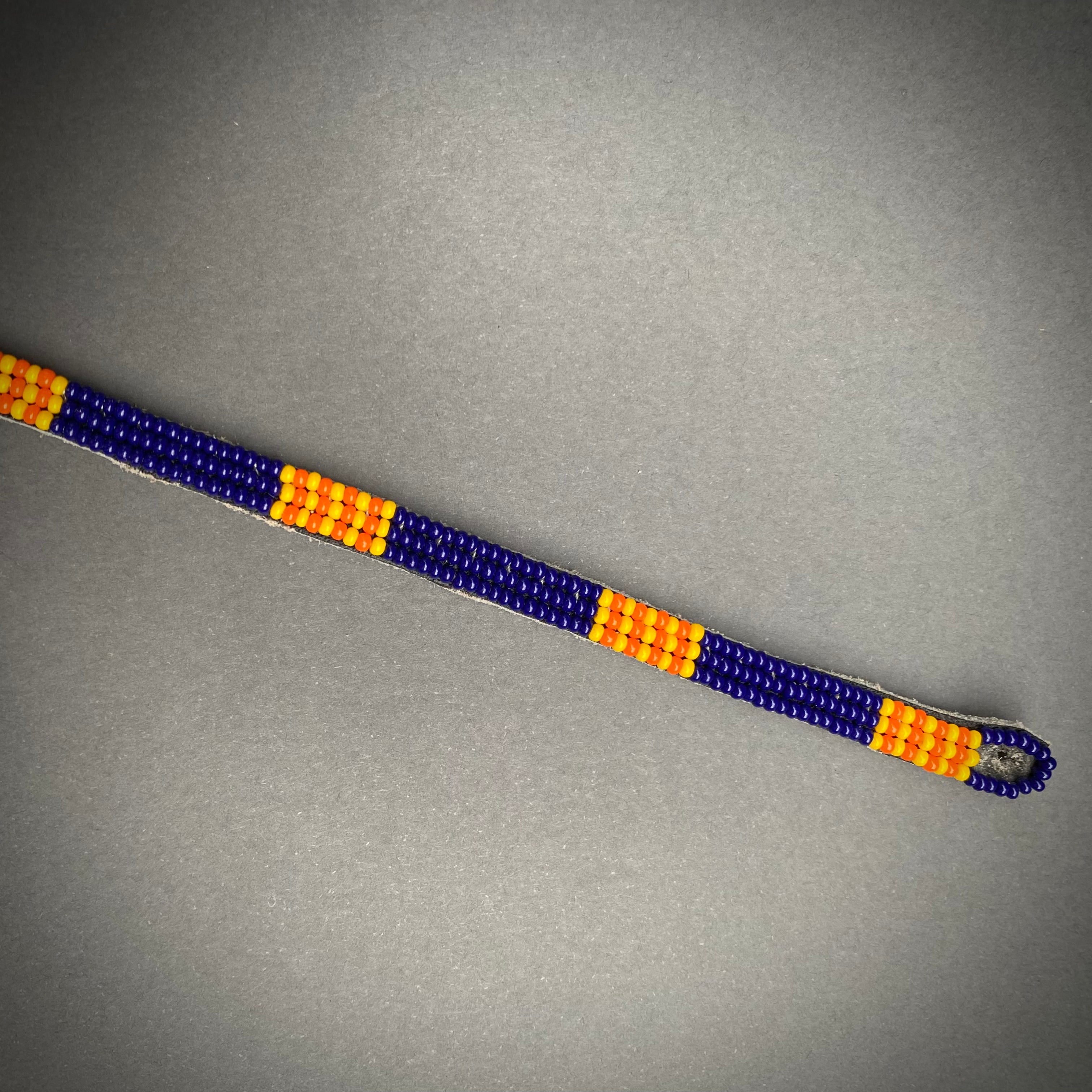 Armband dark blue/yellow&orange